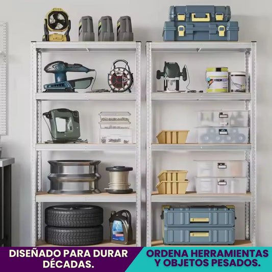 ESTANTE METÁLICO MODULAR 5 NIVELES